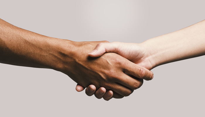shaking hands