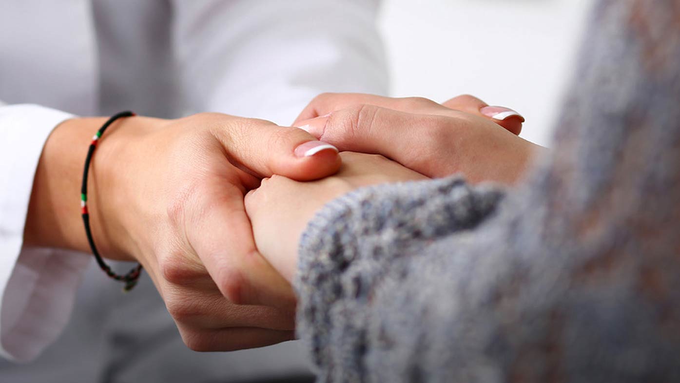 hands, touching hands