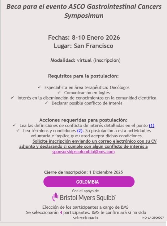 Poster Sponsorship ASCO GI 2026 Poster Sponsorship ASCO GI 2026